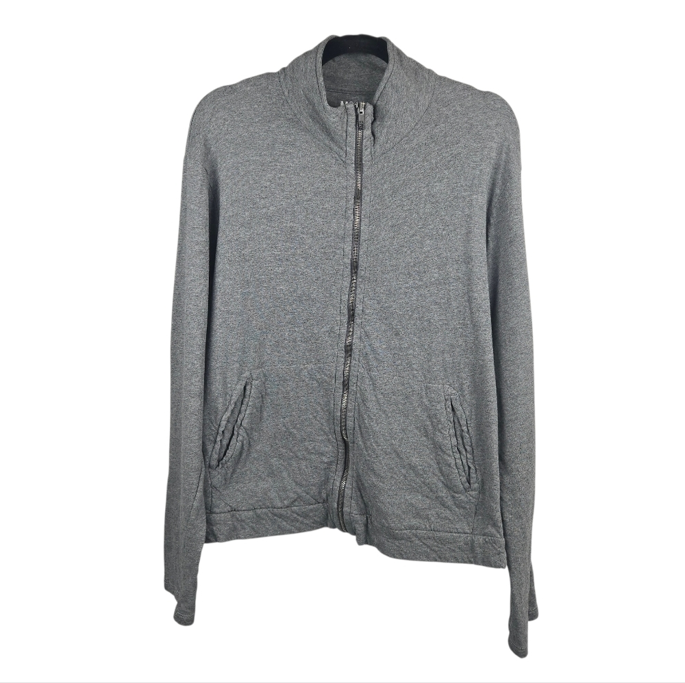 NSF Gray Zip Up Jacket Sweatshirt Unisex Men's Medium
